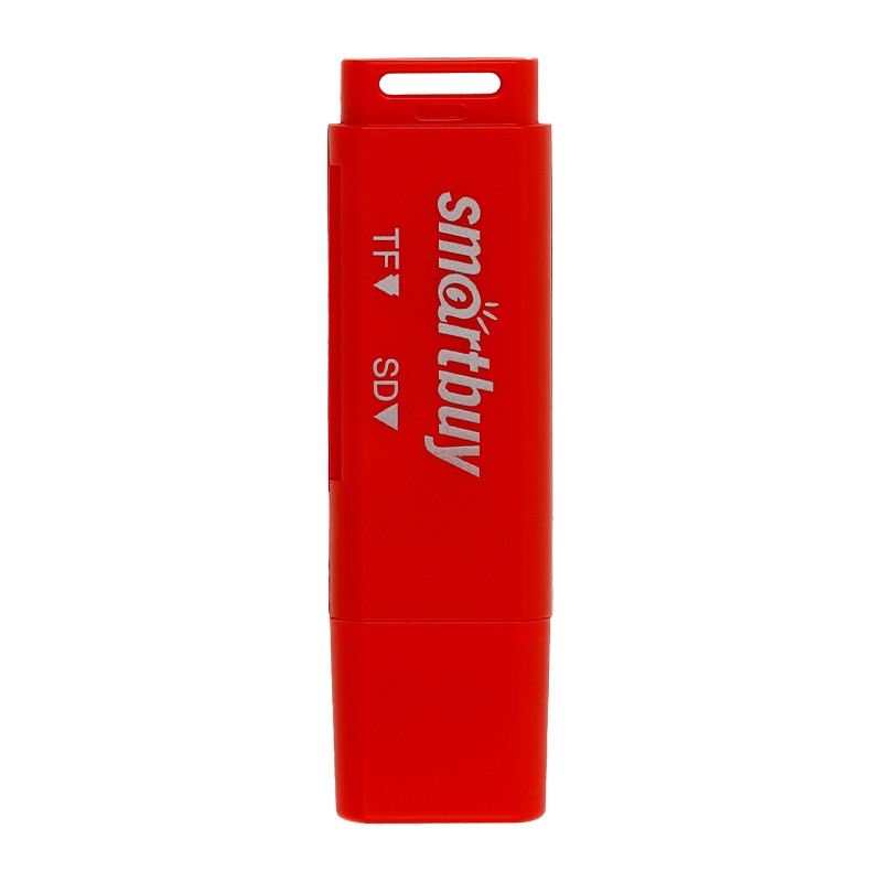 Картридер Smartbuy 715 USB2.0 SD/microSD красный
