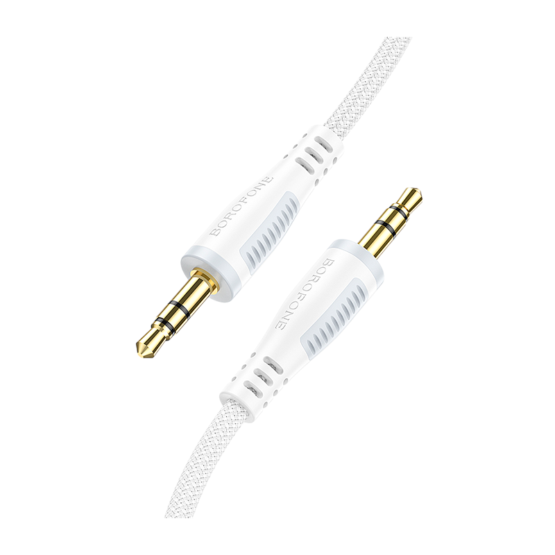 Кабель AUX Borofone BL14 Jack 3.5mm (m)-Jack 3.5mm (m) 2.0м ПВХ белый (1/63/252)