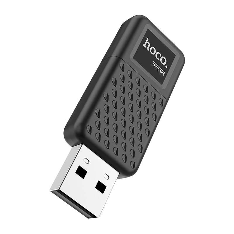 Флеш-накопитель HOCO UD6 32GB USB2.0 пластик черный (1/30/240)