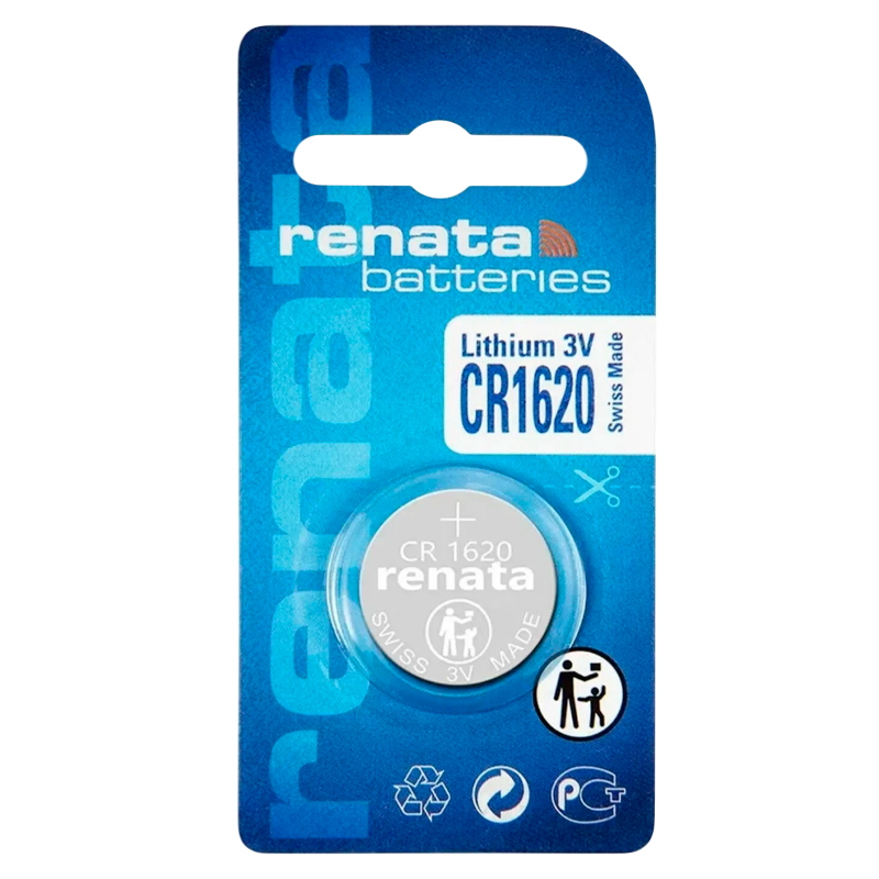 Батарейка Renata CR1620 BL1 Lithium 3V (10/300/2400)