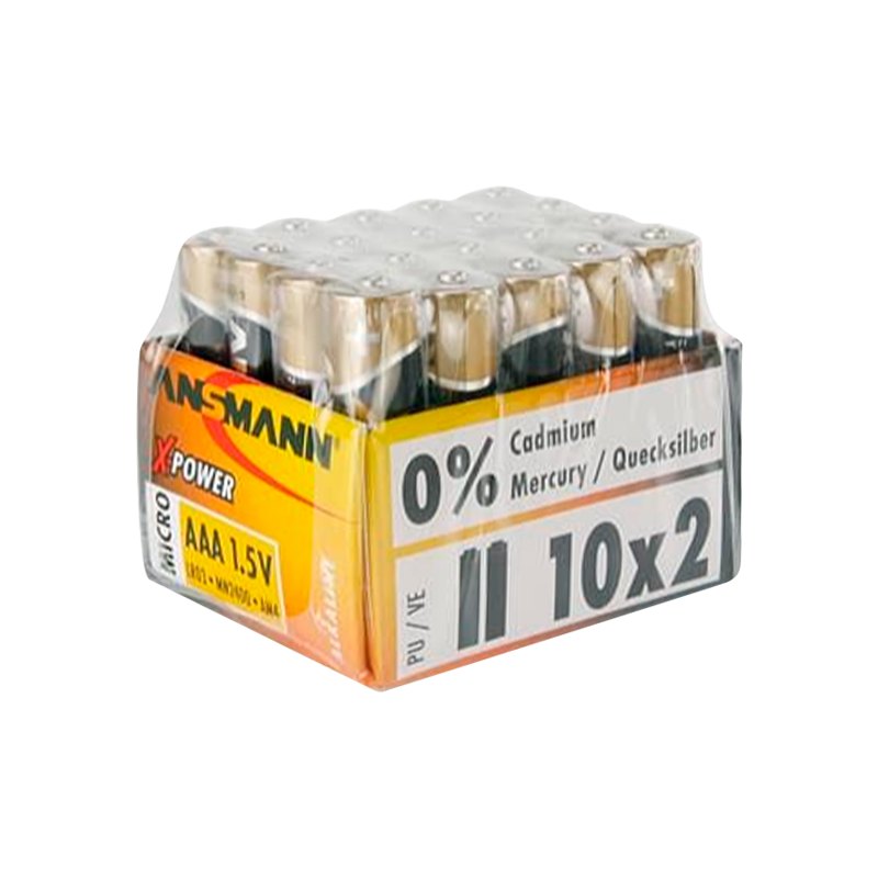 Батарейка ANSMANN X-POWER&nbsp;&nbsp;LR03 SR2, в упак 20 шт