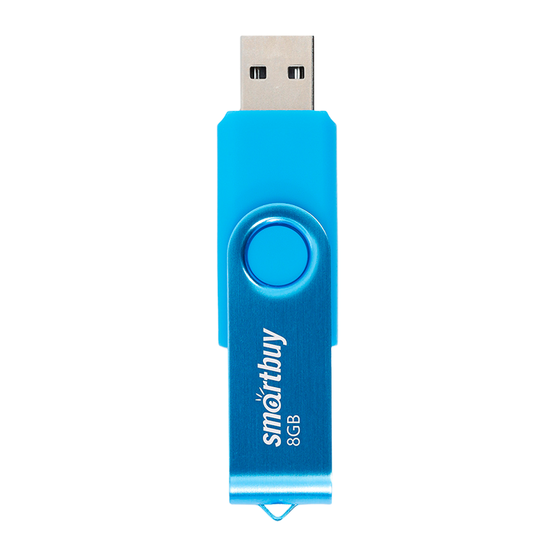 Флеш-накопитель Smartbuy Twist 8GB USB2.0 пластик синий