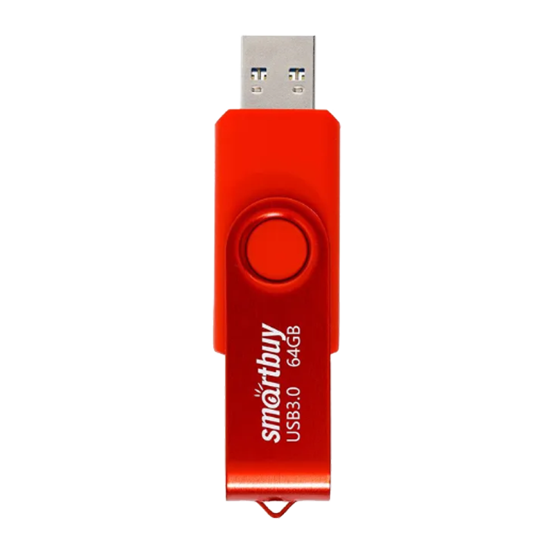 Флеш-накопитель Smartbuy Twist 64GB USB3.0 пластик красный
