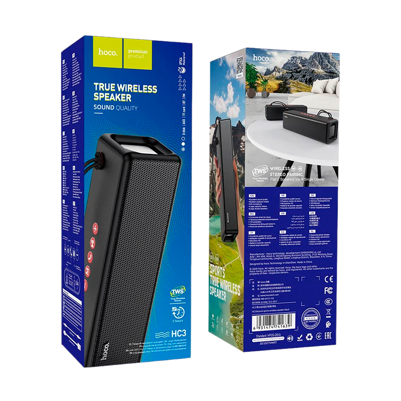 Портативная колонка HOCO HC3 bluetooth 5.0 microSD черный (1/30)