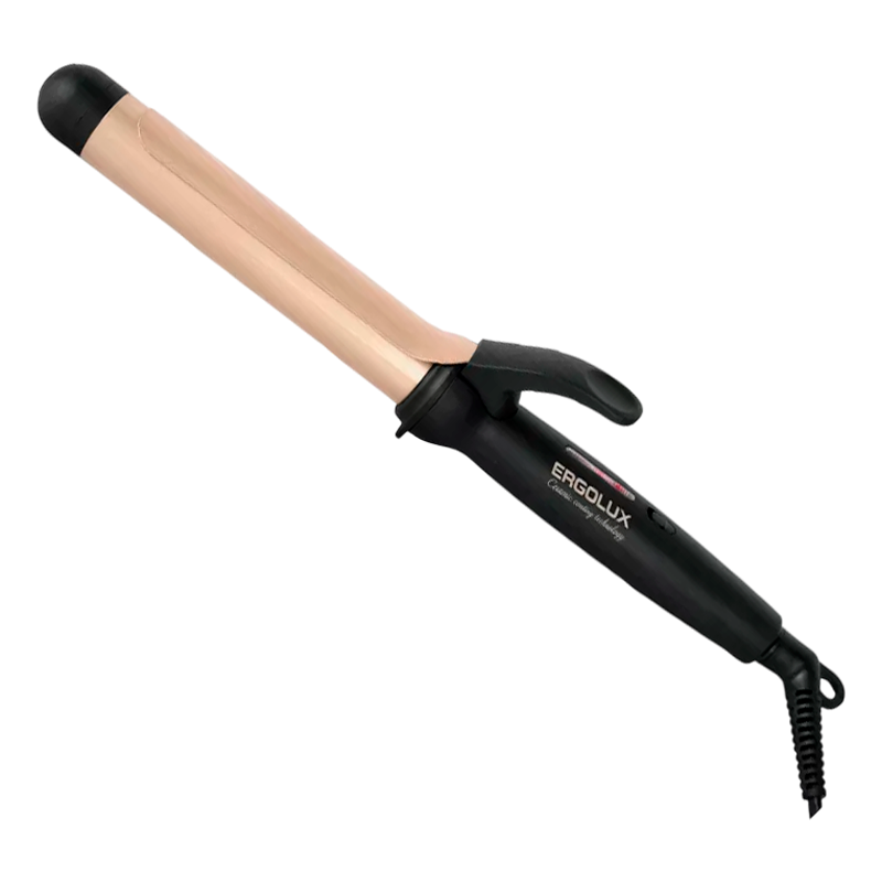 Щипцы для завивки волос Ergolux ELX-CI03-C64 23W керамика золотой черный