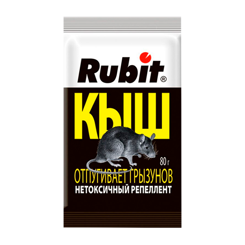 Отпугиватель грызунов Рубит Кыш нетоксичный Репеллент 80г 50шт/кор
