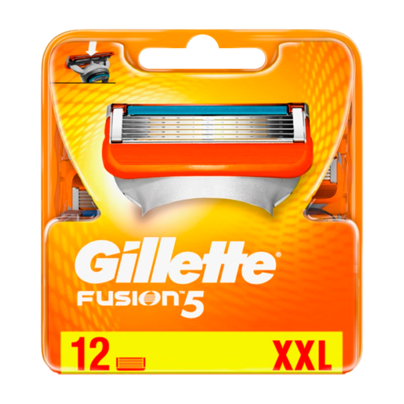 Сменные кассеты Gillette FUSION 5 лезвий 12шт. (цена за 1 шт) (12/120)