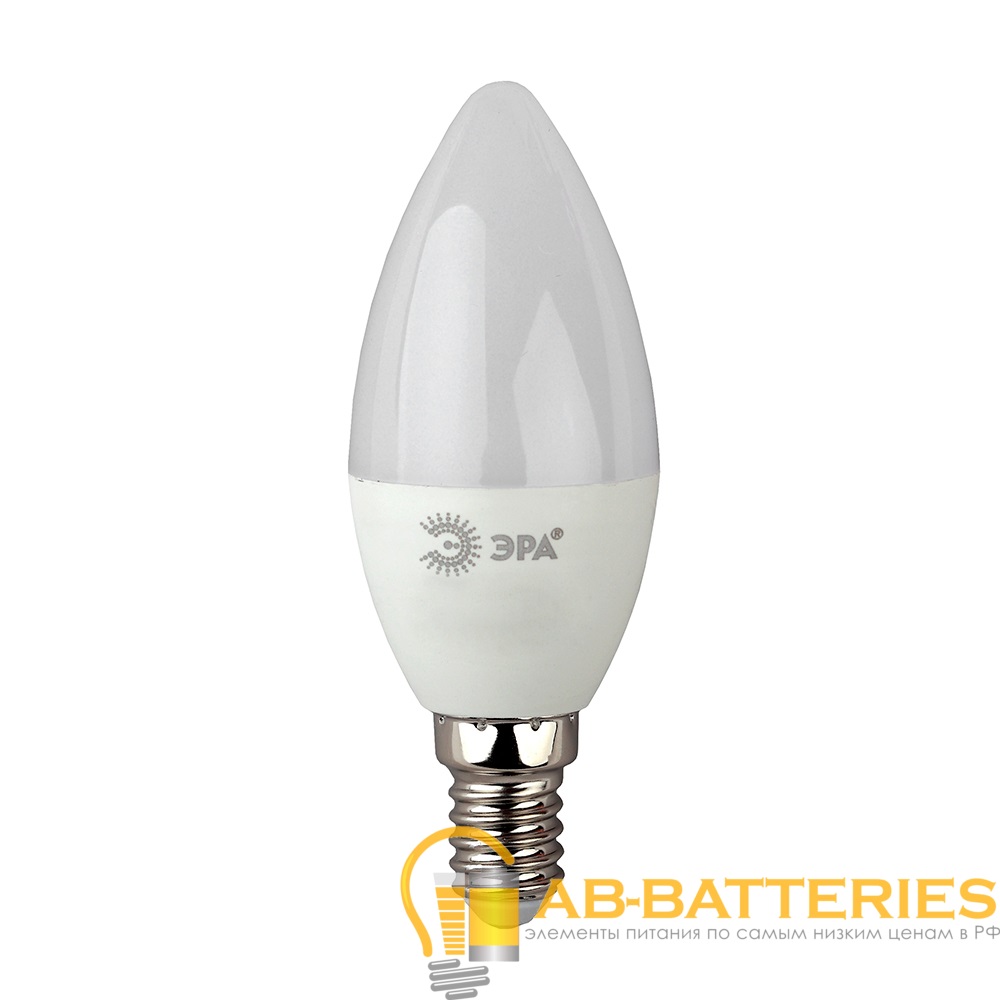 Лампа светодиодная ЭРА B35 E14 7W 6000К 170-265V свеча