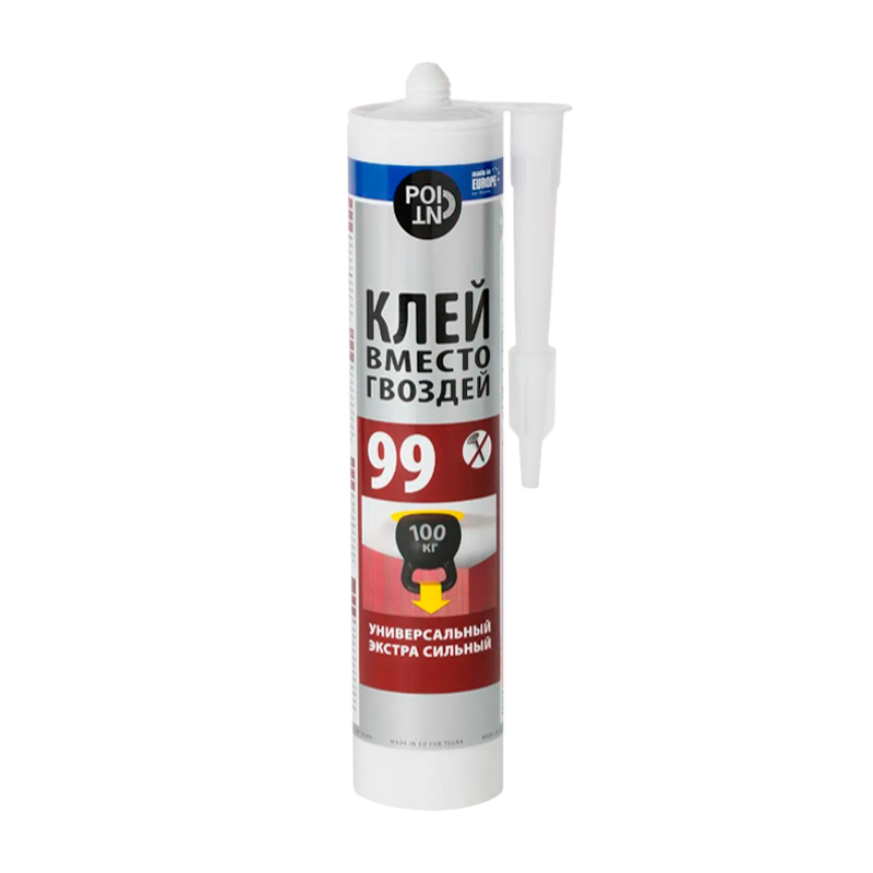 Клей POINT 99 вместо гвоздей 280мл экстра сильный (1/12)