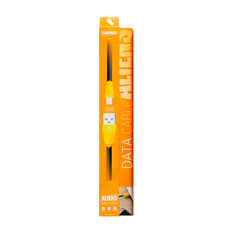 USB кабель REMAX Alien (IPhone 5/6/7/SE) 1M RC-030I Чёрный (1M, 2.1A)