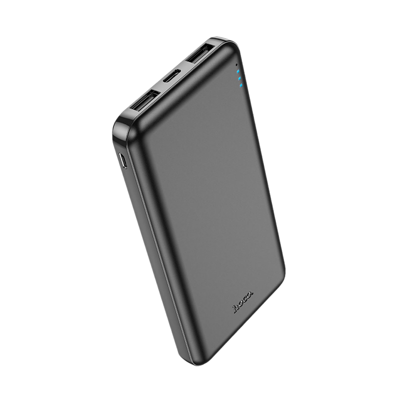 Внешний аккумулятор HOCO J100 10000mAh 2.1A 2USB/Type-C черный (1/66)