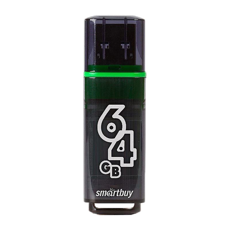 Флеш-накопитель Smartbuy Glossy 64GB USB3.0 пластик серый