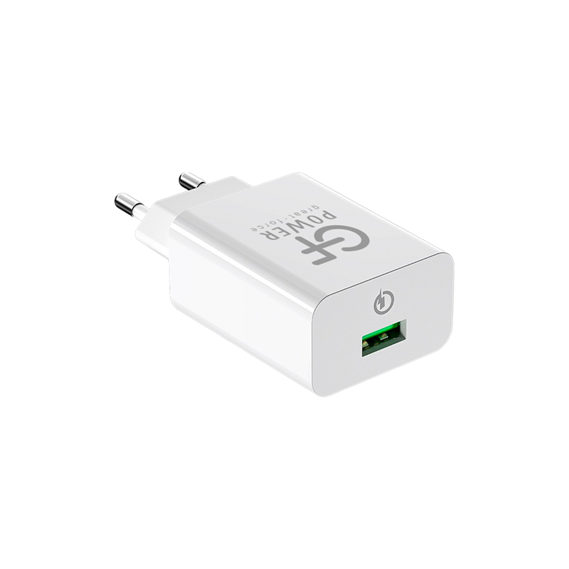 Сетевое З/У GFPower GF21 1USB 3.0A QC3.0 белый (83/332)