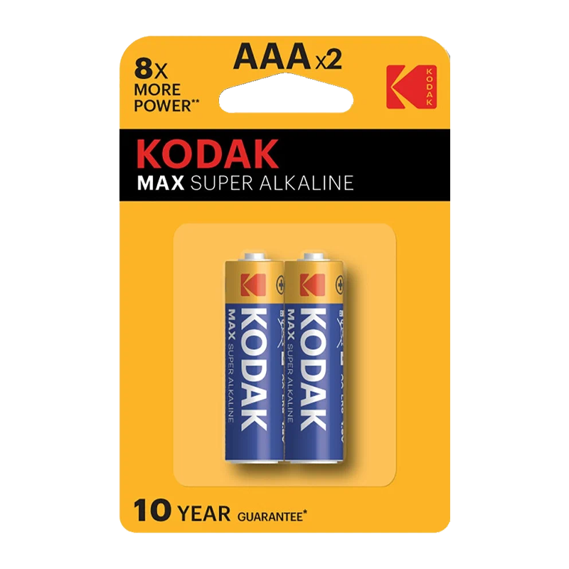 Батарейка Kodak MAX LR03 AAA BL2 Alkaline 1.5V (2/20/100/19800)