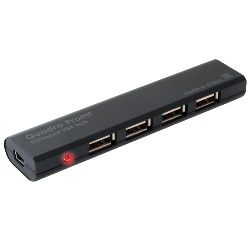 USB-Хаб Defender Quadro Promt 4USB черный (1/100)