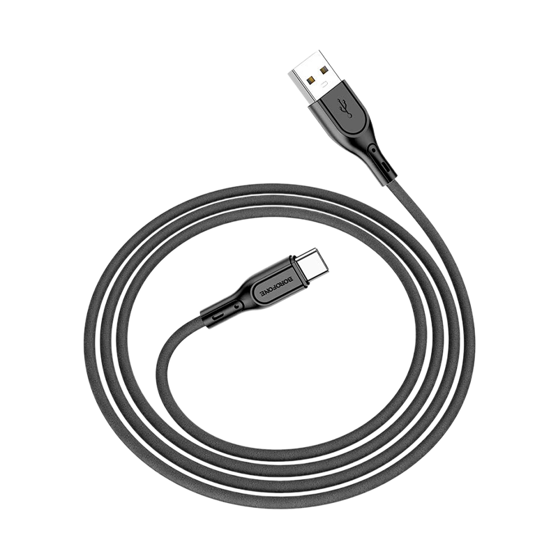 Кабель Borofone BX66 USB (m)-Type-C (m) 1.0м 5.0A силикон черный (1/360)