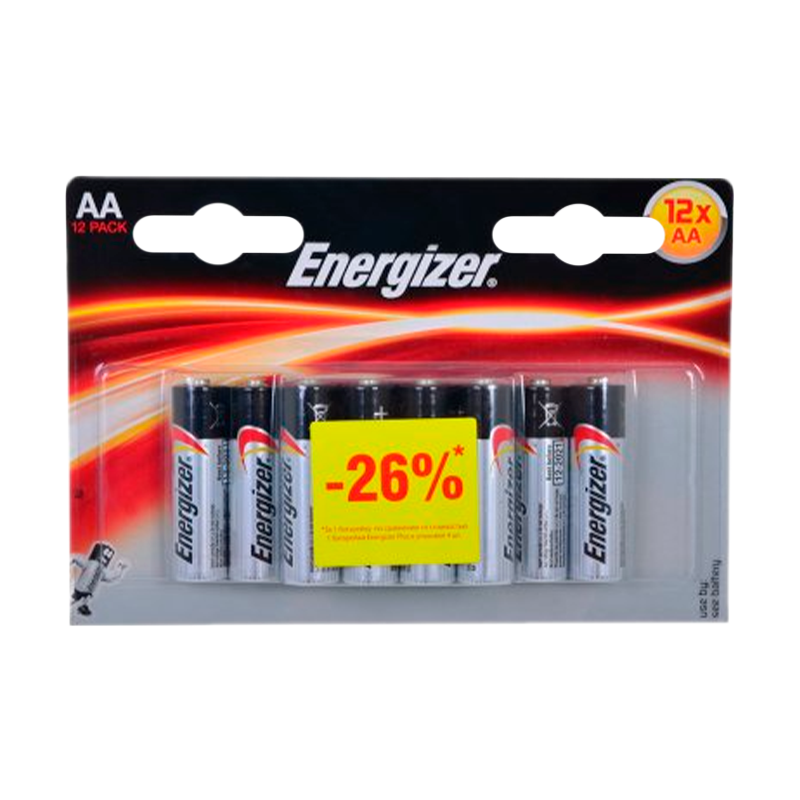 Батарейка Energizer Classic LR6 AA BL12 Alkaline 1.5V (12/72)