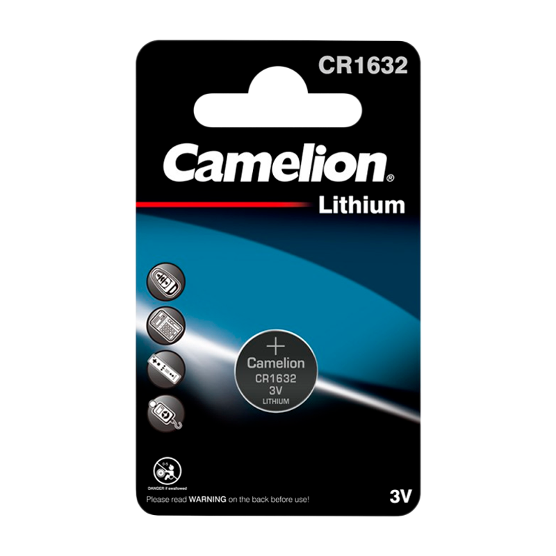 Батарейка Camelion CR1632 BL1 Lithium 3V (1/10/1800)