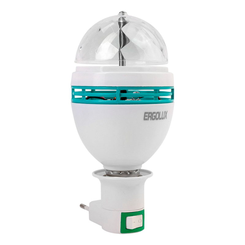 Диско-лампа Ergolux 3W E27 RGB (1/10/100)