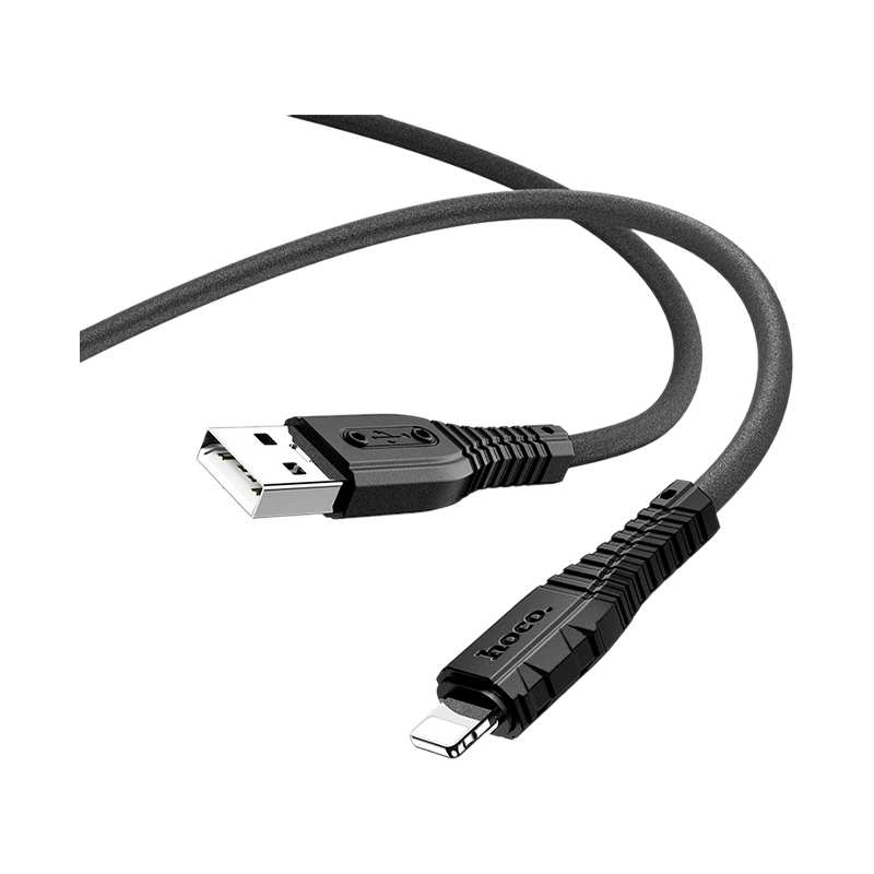 Кабель HOCO X67 Lightning (m)-Type-C (m) 1.0м 3.0A 20W силикон черный (1/31/310)