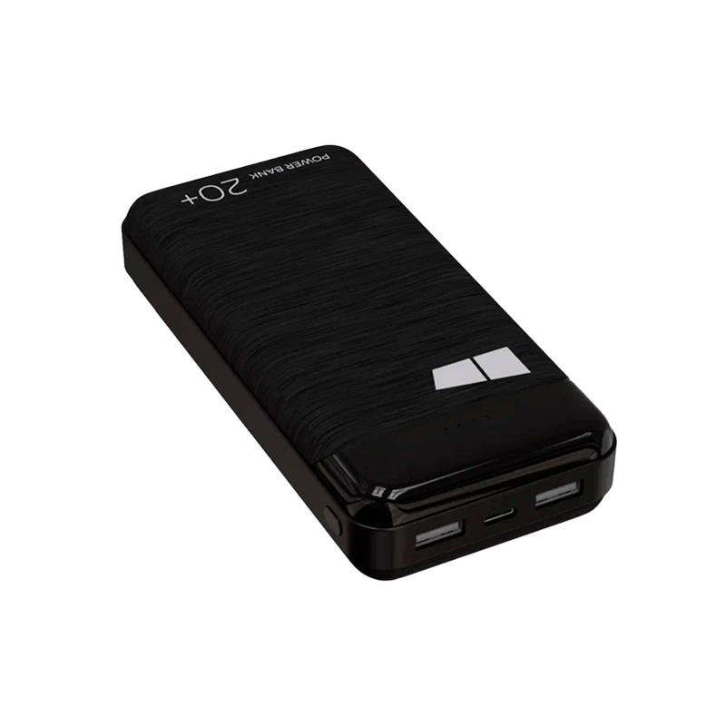 Внешний аккумулятор MORE CHOICE PB33-20 20000mAh 2.1A 2USB черный (1/10/50)