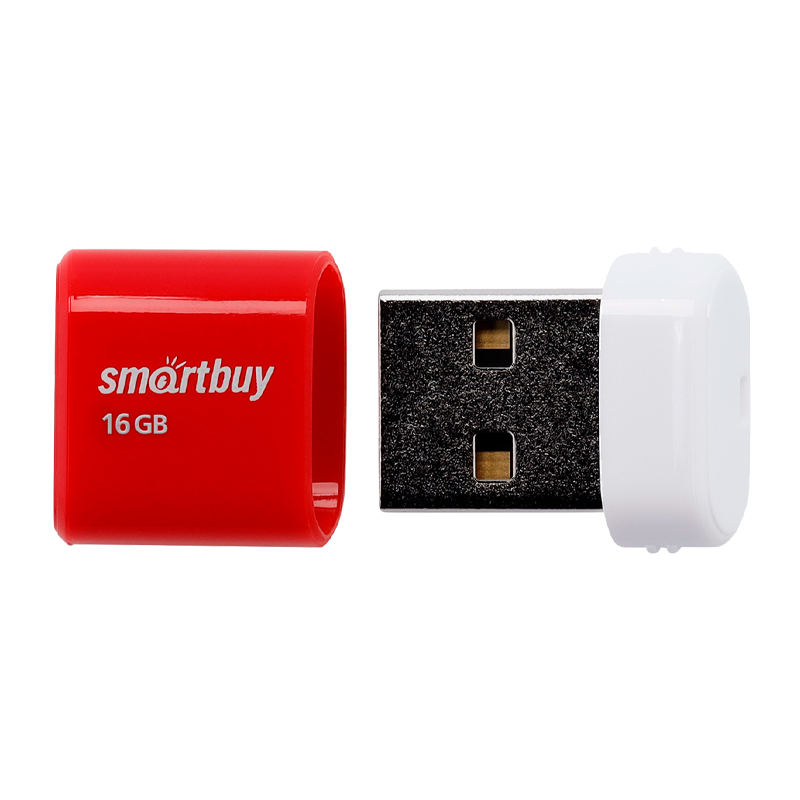Флеш-накопитель Smartbuy Lara 16GB USB2.0 пластик красный