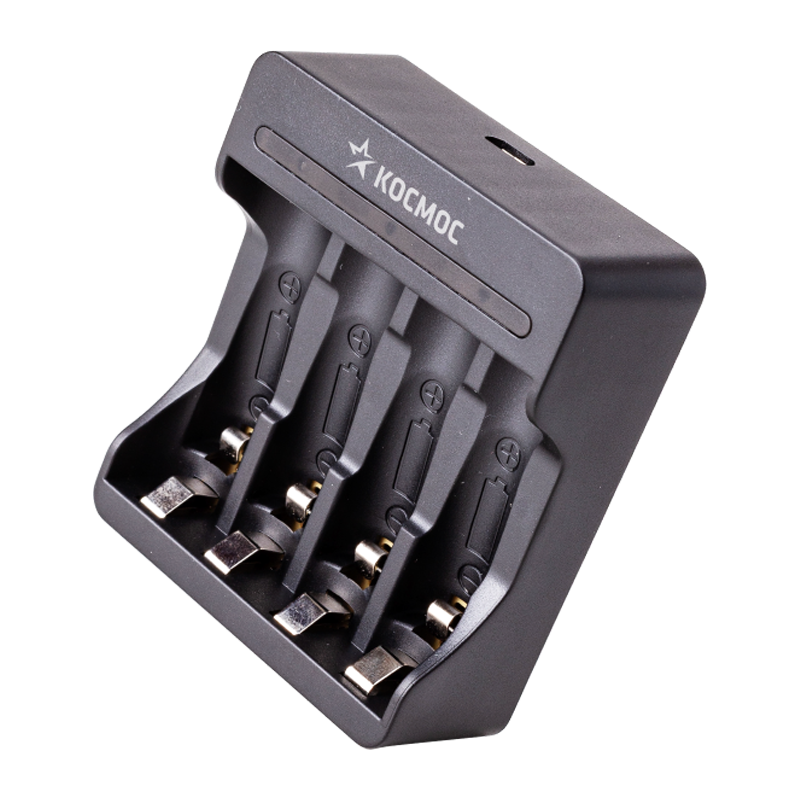 З/У для аккумуляторов Космос 903USB AA/AAA 4 слота+USB (1/80)