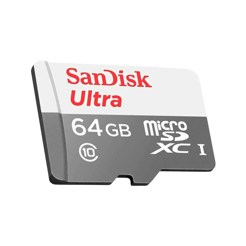 Карта памяти microSD SanDisk Ultra Light 64GB Class10 UHS-I (U1) 100 МБ/сек с адаптером (1/100)