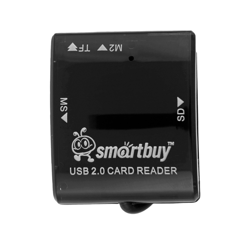 Картридер Smartbuy 713 USB2.0 SD/microSD/MS/M2 черный (1/5)