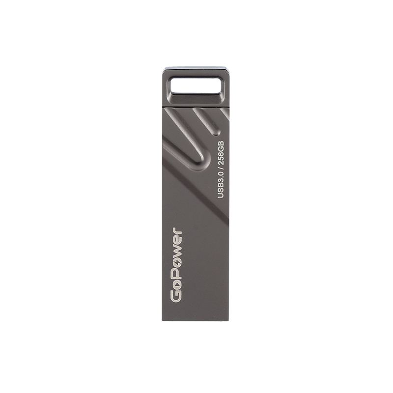 Флеш-накопитель GoPower TITAN 256GB USB3.0 металл черный графит (1/50/1000)