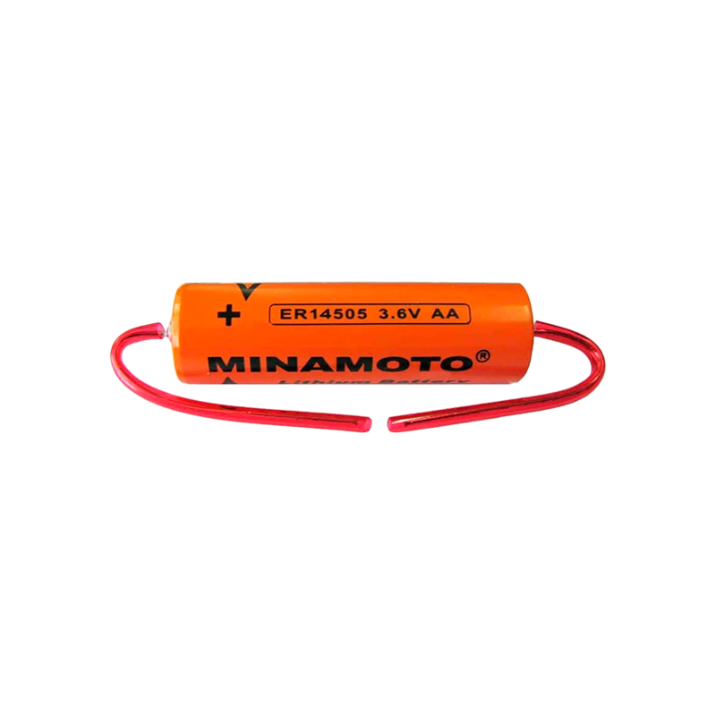 Батарейка Minamoto 14505 Shrink 1 Li-SOCl2 3.6V 2400mAh с выводами (1/38)