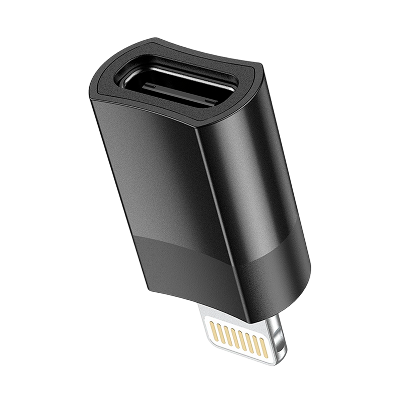 Адаптер HOCO UA17 Lightning (m)-USB3.0 (f) черный (1/37/370)