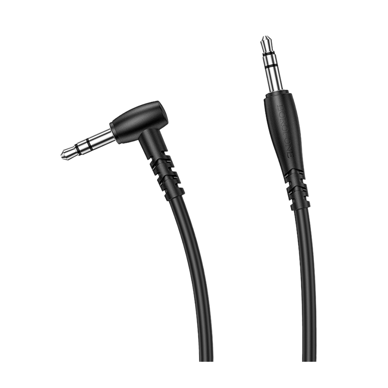 Кабель AUX Borofone BL10 Jack 3.5mm (m)-Jack 3.5mm (m) 2.0м ПВХ черный (1/63/252)