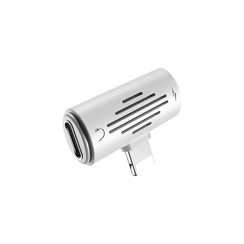 Переходник Borofone BV6 Lightning (m)-2xLightning (f) пластик белый (1/150/900)
