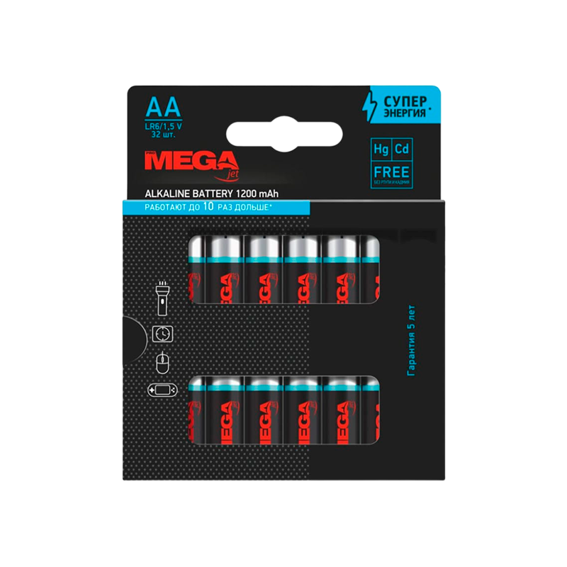 Батарейка Promega LR6 AA BL32 Alkaline 1.5V (32/192/768/23040)