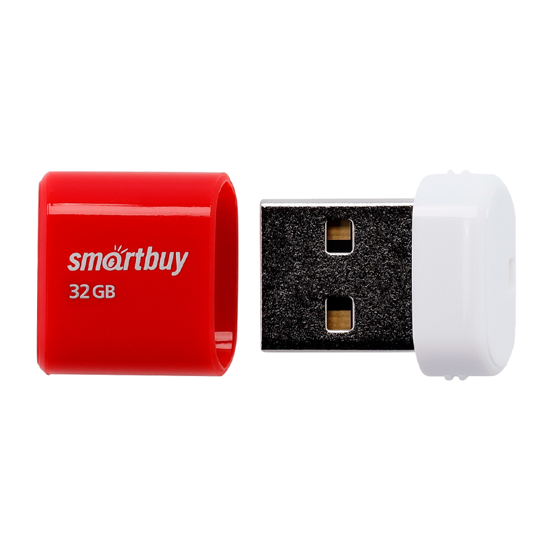Флеш-накопитель Smartbuy Lara 32GB USB2.0 пластик красный