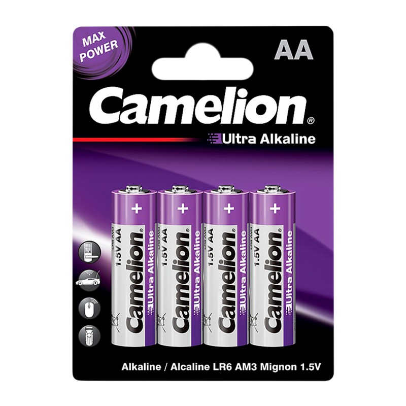 Батарейка Camelion ULTRA LR6 AA BL4 Alkaline 1.5V (4/48/576)