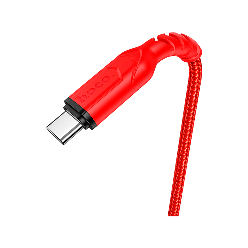Кабель HOCO X59 USB (m)-Type-C (m) 1.0м 3.0A нейлон красный (1/33/330)