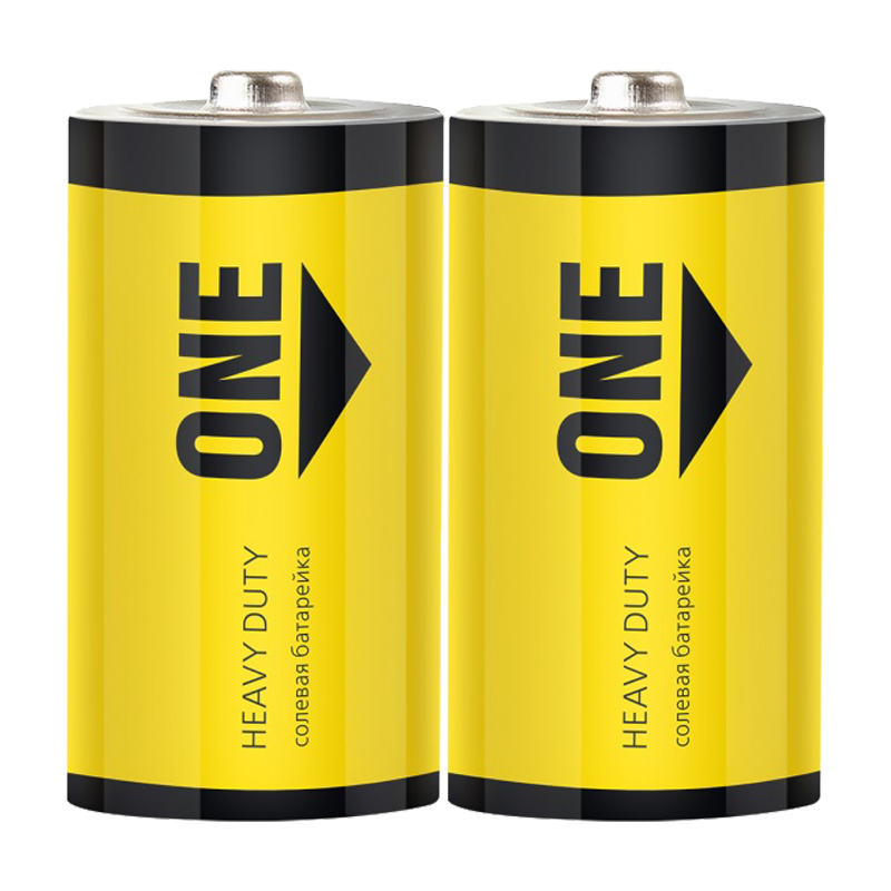 Батарейка Smartbuy ONE ECO R20 D Shrink 2 Heavy Duty 1.5V (2/24/288)