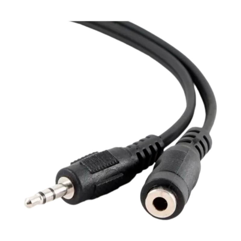 Кабель AUX 5Bites AC35J-050F Jack 3.5mm (m)-Jack 3.5mm (f) 5.0м силикон черный