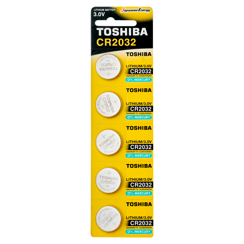 Батарейка Toshiba CR2032 BL5 Lithium 3V (5/100/12000)