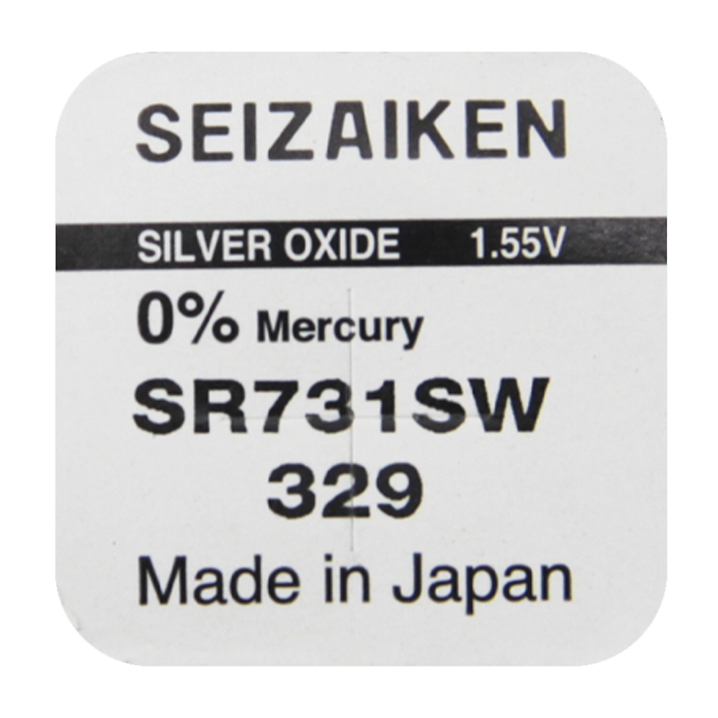 Батарейка SEIZAIKEN 329 (SR731SW) Silver Oxide 1.55V (1/10/100/1000)