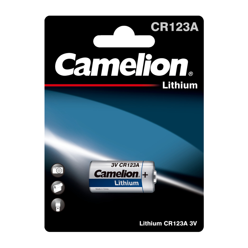 Батарейка Camelion CR123A BL1 Lithium 3V (1/10/200)