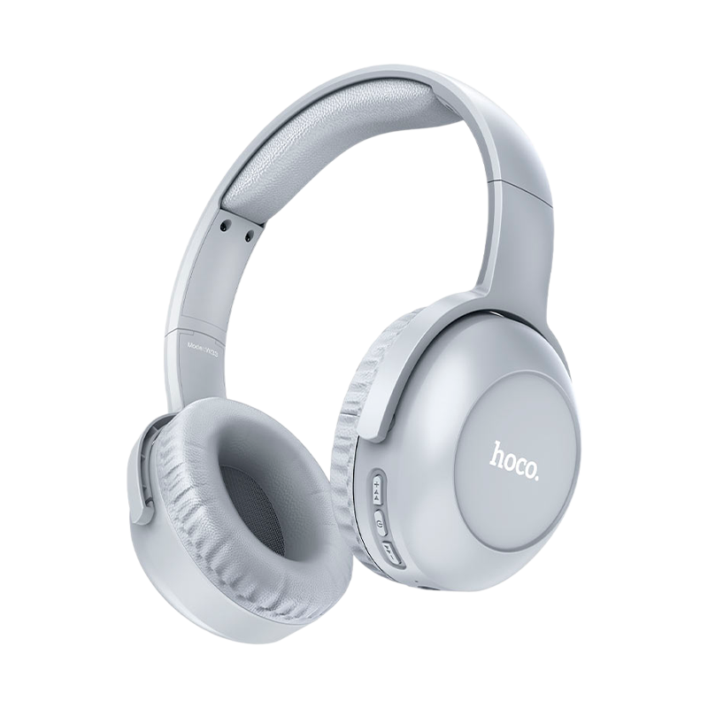 Наушники полноразмерные HOCO W33 bluetooth 5.0 с микр. microSD серый (1/30)