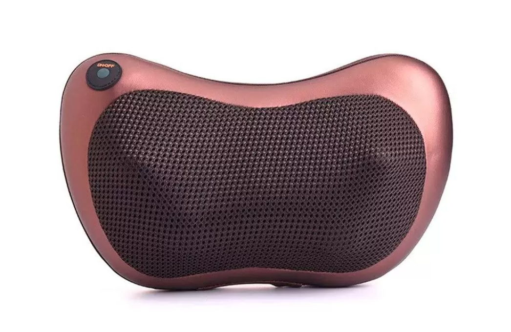 Массажная роликовая подушка Massage Pillow 8028 для шеи и спины Car&Home 8 роликов (25)