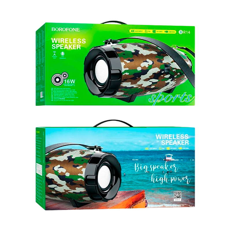Портативная колонка Borofone BR14 bluetooth 5.0 microSD камуфляж (1/12)