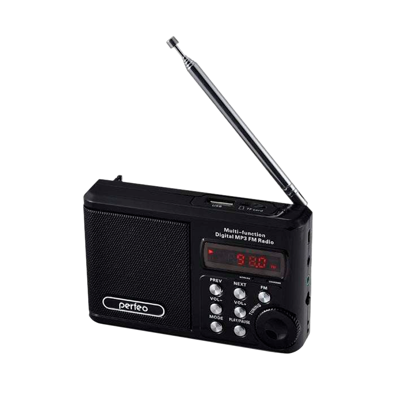Радиоприемник Perfeo SV922 SOUND RANGER 3W пластик microSD USB/Jack3.5 черный