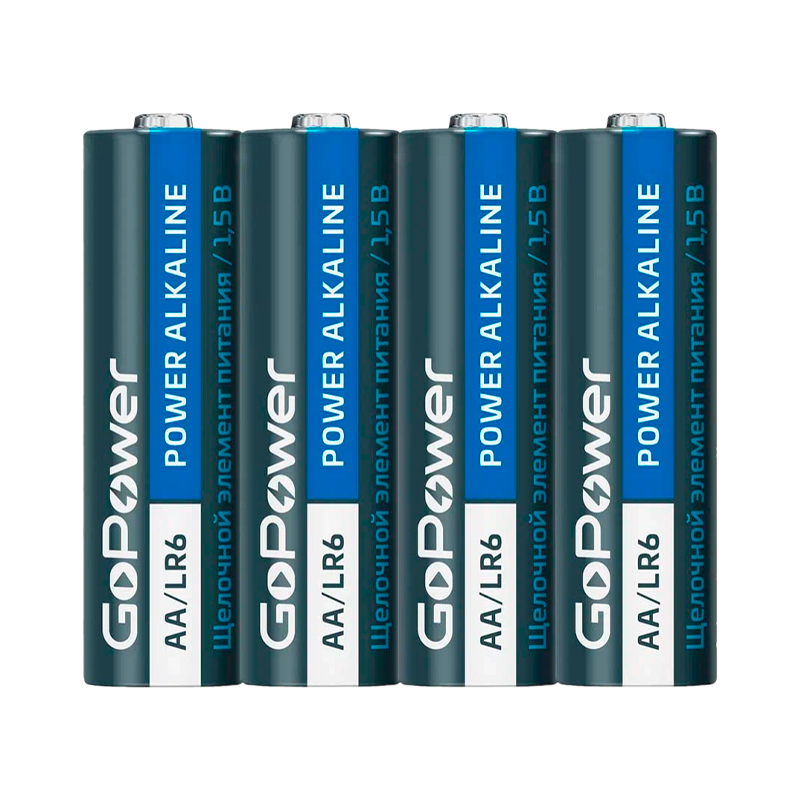 Батарейка GoPower LR6 AA BL4 Alkaline 1.5V (4/48/576)
