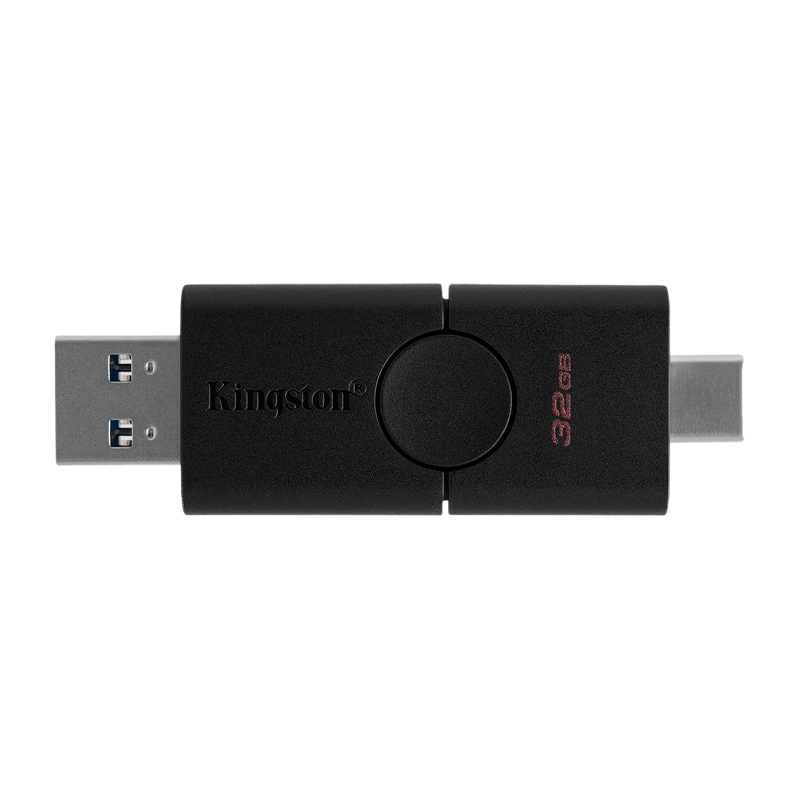 Флеш-накопитель Kingston DataTraveler Duo 32GB USB3.2 Type-C (m) пластик черный
