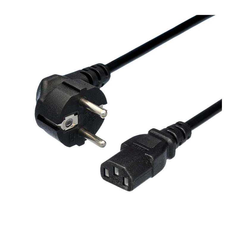 Кабель питания GoPower евровилка CEE 7/7-C13 (f) 3.0м ПВХ 0.75мм черный (1/50)